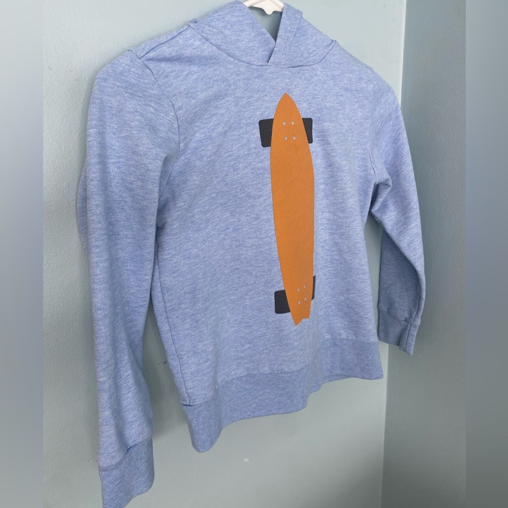 crewcuts Blue Skateboard Hoodie size 8 - Picture 4 of 4